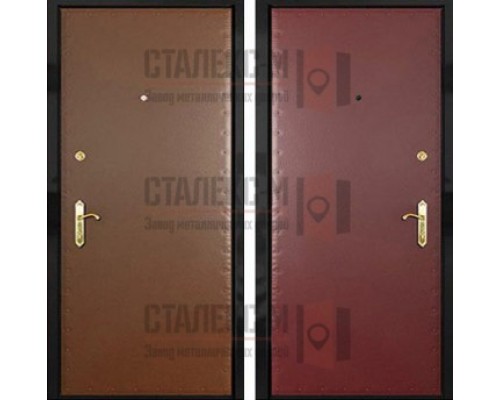Металлическая дверь Винилискожа (с двух сторон) -9